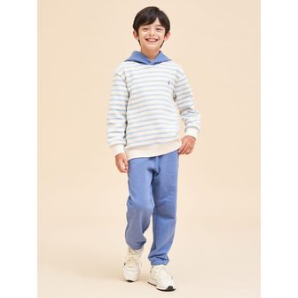 빈폴키즈 [34%OFF][BEANPOLE KIDS] 스트라이프 후드 스웨트세트  스카이 블루 (BI4141U03Q)