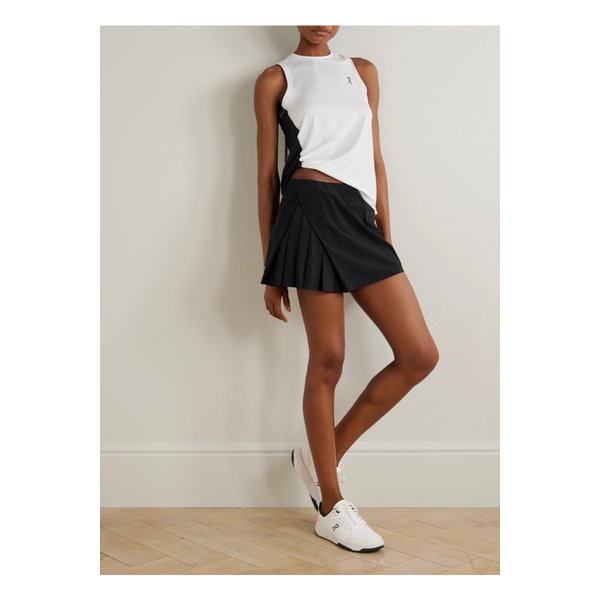 러닝 코트 비대칭 플리츠  테니스 스커트 블랙 46376663162931644