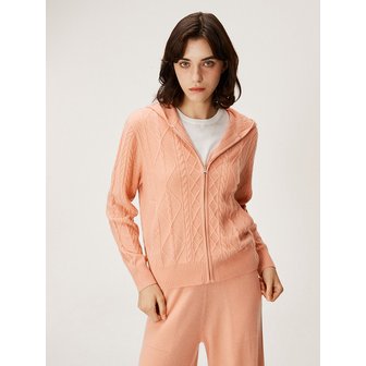 머레이 알란 100% 캐시미어[Murray Allan]Cable Hoody Zip-up Cardigan_M43WCD016PC