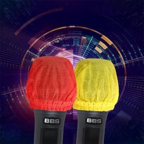 2p개별포장 마이크커버 일회용 노래방 콘덴서 마이크 위생 커버 부직포