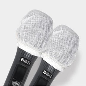 2p개별포장 마이크커버 일회용 노래방 콘덴서 마이크 위생 커버 부직포
