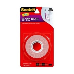 3M 스카치투명폼양면테이프 3215C/24mmx1.5m 강력 (WC8704A)