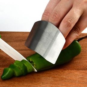 채썰기스텐링 칼 보호대 보호 칼질 손가락 칼