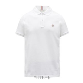 (쇼핑백증정)[MONCLER]로고 패치 반팔셔츠 8A000 14 84556 WHITE