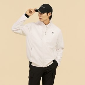 남성 테크니컬 하이넥 바람막이 자켓 화이트 CHE1MJK1102WH