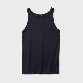 [10% 할인가 판매] Round Rib Sleeveless (Charcoal)