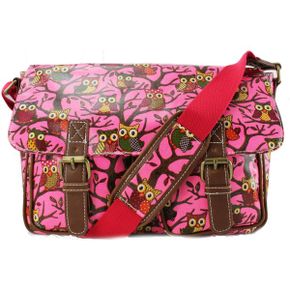 영국 미스룰루 크로스백 Miss Lulu Oilcloth OWL Skull Floral Polka DOTS Cross Body Satchel S