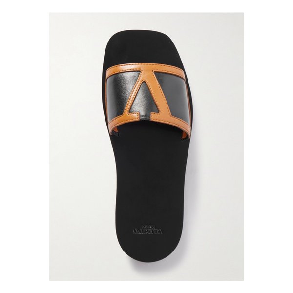비바 슈퍼스타 아플리케 투톤 가죽 슬라이더 블랙 1647597350076874