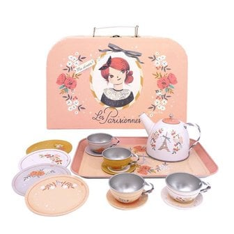 물랑로티 [642531] 파리지엥 티파티 세트 Les Parisennes tea tin suitcase