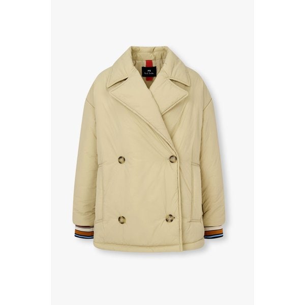 [PS PAUL SMITH] 여성 스트라이프 커프 패딩 자켓 5745317001000