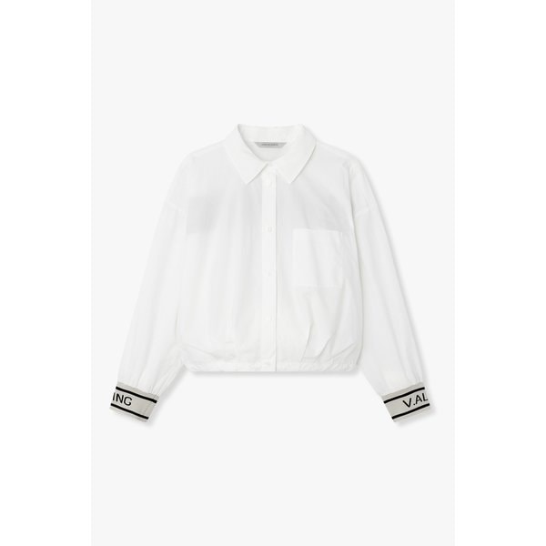 [파주점] 니트 자카드 디테일 스트링 블라우스 7126160800