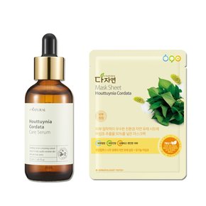 자연의벗 다자연 어성초 케어 세럼 55ml+어성초 마스크팩 15매