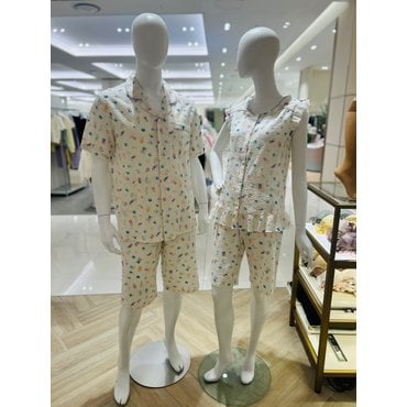 비비안 면 레이온 과일 PU 프린트 커플파자마 (WP8818TMP8818B)