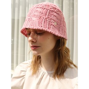 JULY BABY PINK BUCKET HAT