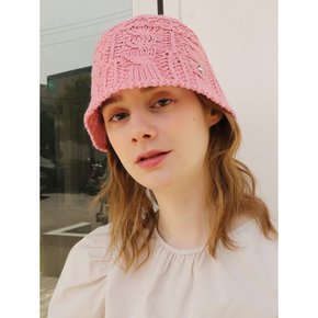 JULY BABY PINK BUCKET HAT