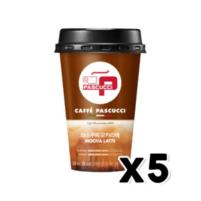 파스쿠찌 모카라떼 컵커피 300ml x 5개