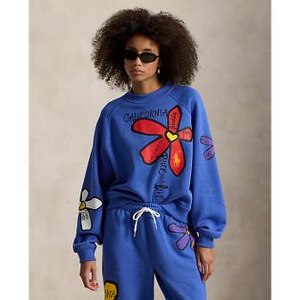 폴로 랄프 로렌 여성 플로럴 그래픽 플리스 크루넥(WMPOKNINFB20965400)