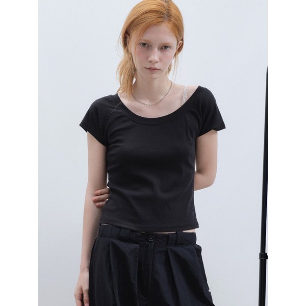 RAGLAN SCOOP NECK TOP_PINK