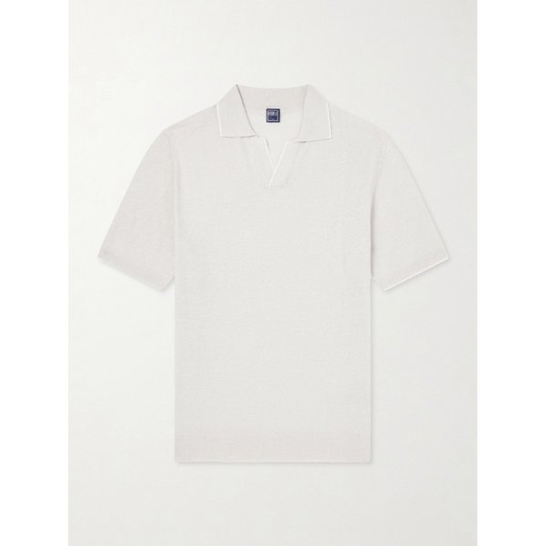 델타 리넨 코튼 블렌드 폴로 셔츠 46376663162994418