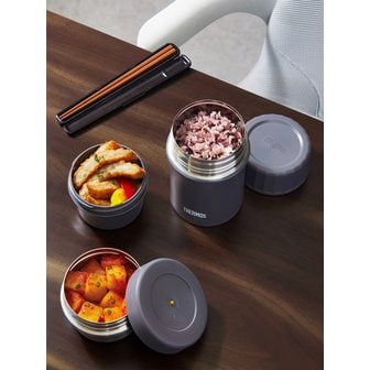 써모스 뉴 반반 분리형 보온도시락 TKLG-1151(1140ml)