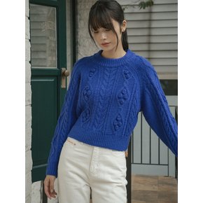 KN4241 Grandma cable round knit_Blue