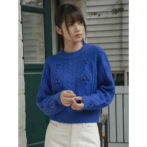 KN4241 Grandma cable round knit_Blue