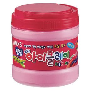 탱탱 아이클레이 버켓 400g 분홍