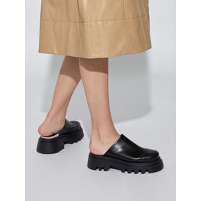 Lucas Shearling-Lined Mules Black