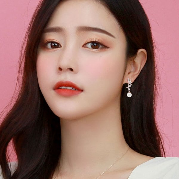 14K GOLD PIN 로즈골드 라망 귀걸이