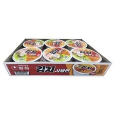 농심 김치사발면 86g 6입