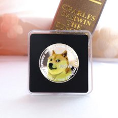 스투피드 도지코인 가상화폐 모형 (실버)