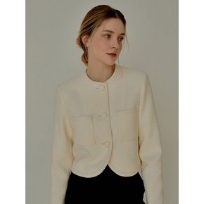 Adorable tweed jacket 2color