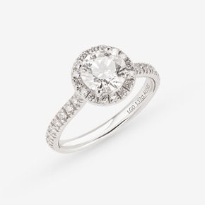 14k 헤일로 랩 다이아몬드 1캐럿 반지(총 약 1.4CT)