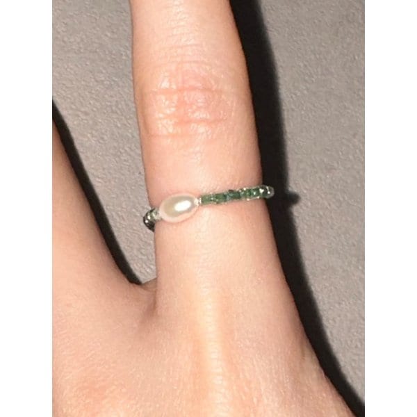 듀드롭 비즈반지 단품