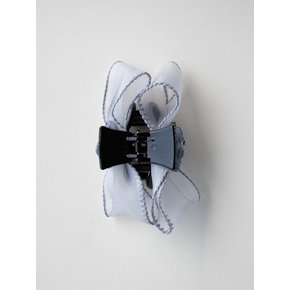 Vintage flower point organza hair claw (Blue)