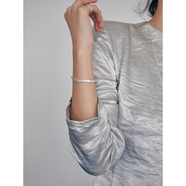 [925 silver] Huit.silver.95 / carre dew bracelet