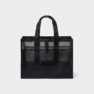 배럴 메쉬 스퀘어 토트백 20L 블랙 (B5SUABG003BLK)