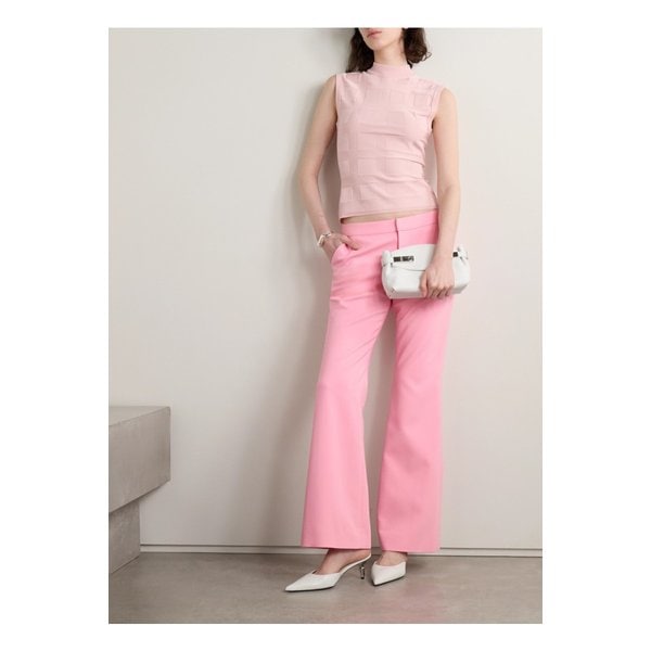 크레이프 스트레이트 레그 팬츠 핑크 1647597333165813