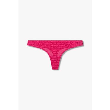 EMPORIO ARMANI 여성 로고 패턴 메쉬 티팬티(0824310502)