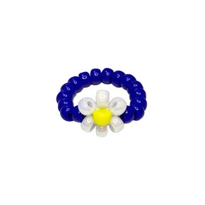 Blue Daisy Bold Beads Ring 비즈반지