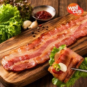 [웰쿠스] 고소 담백 베이컨 1kg 파지 뭉치형 간편요리 조식 브렉퍼스트