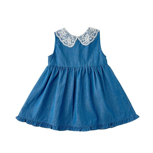 [여주점] [오프라벨 여주점] 밍크뮤 (BL) 퓨어레이스카라데님드레스 (35315-401-01)