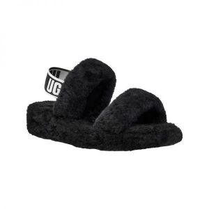 UGG 4316719 Ugg Oh Yeah Womens Shearling Open Toe Slip-On Slippers