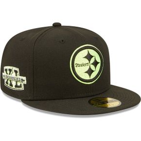 [해외] 1113943 NFL [피츠버그 스틸러스] Super Bowl XL Summer Pop 59FIFTY Fitted Hat Black