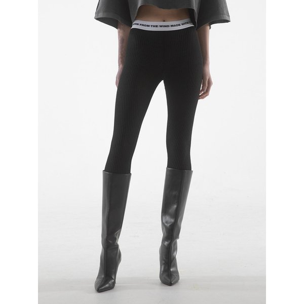 MWL KNIT LEGGINGS - BLACK