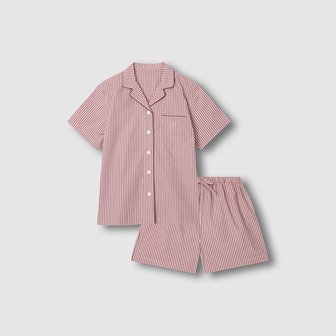 JAJU 여 60수 코튼 라인 3부 파자마 세트 J216201008065