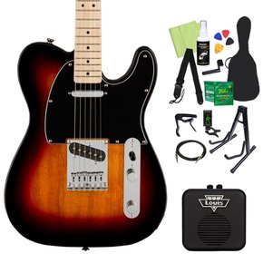 Squier by Fender Affinity Series Telecaster Maple Fingerboard Black Pickguard 3TS 일렉트릭