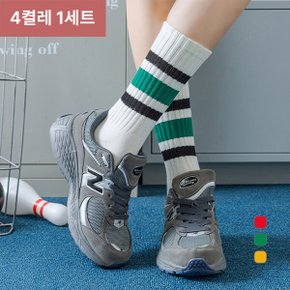 (4PACK) 바스켓 유니크 골지 양말 NKA63-S-6