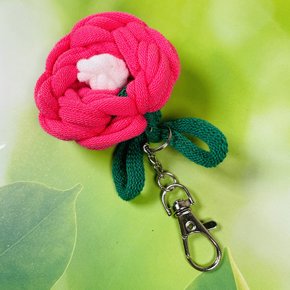 양말목공예 열쇠고리 벚꽃엔딩 러블리꽃 만들기 + 5개분량양말목 5인수업용