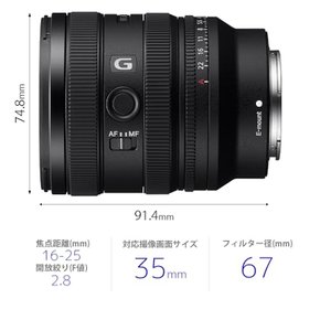 FE 16-25 mm F2.8 G G SEL1625G 소니 와이드 앵글 줌 렌즈 풀 사이즈 렌즈 디지털 싱글